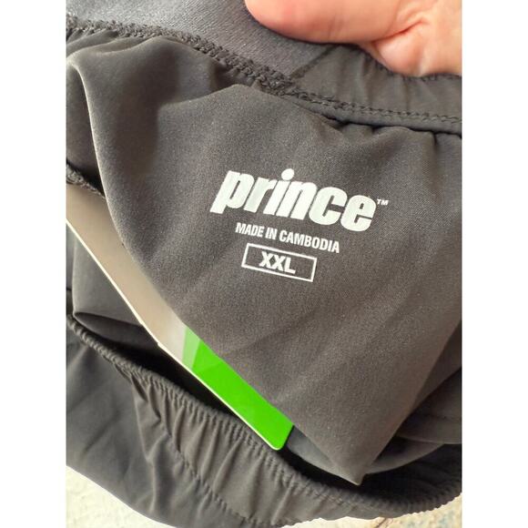 NWT Prince Men's Black Match 7” Woven Tennis Shorts Size XXL - Picture 5 of 6